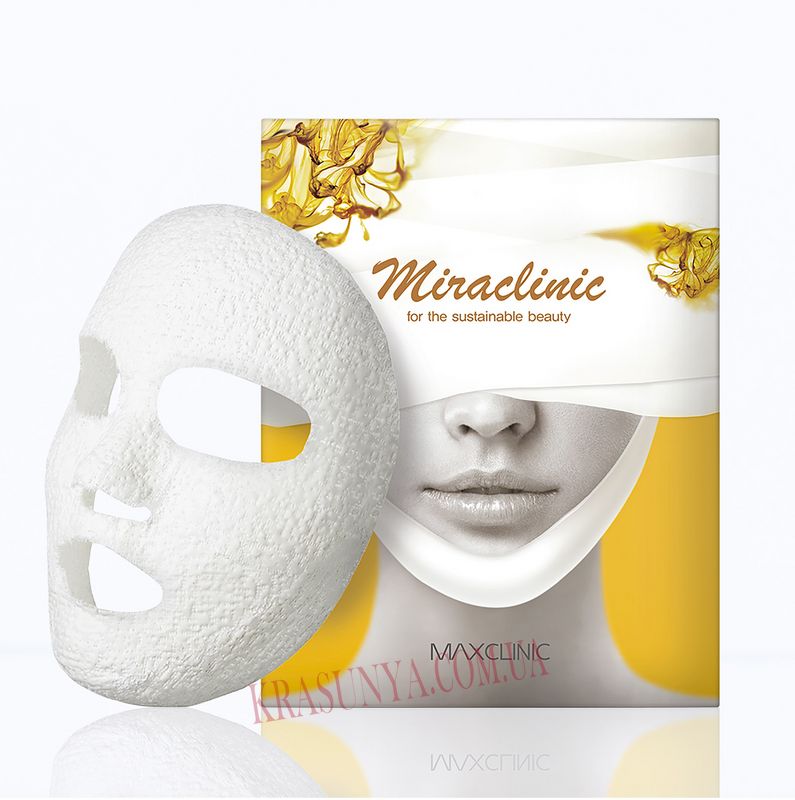 Набор: Контуромоделирующая ампульна-гипсовая маска Miraclinic Ampoule Gypsum Mask Maxclinic