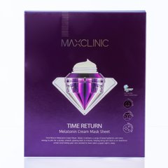 Набор масок для лица с мелатонином Time Return Melatonin Cream Mask Sheet Maxclinic
