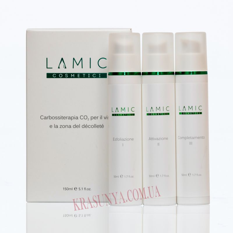 Карбоксітерапія для обличчя та зони декольте Carboxy CO2 Lamic Cosmetici, 150 мл