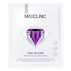 Маска для лица с мелатонином Time Return Melatonin Cream Mask Sheet Maxclinic