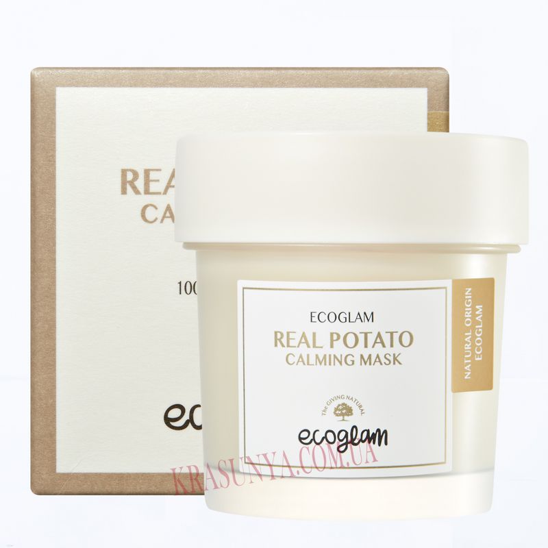 Маска для сяйва шкіри ECOGLAM Real Potato Calming Mask Maxclinic