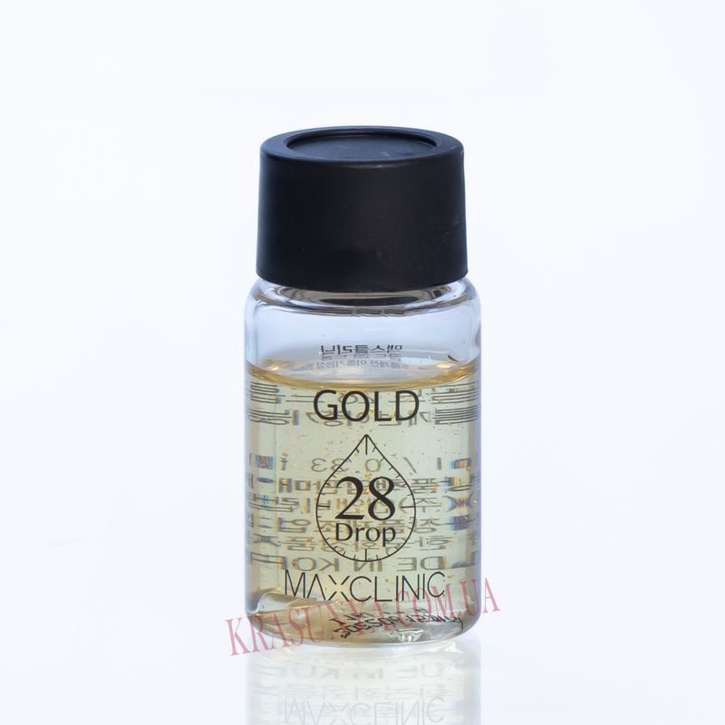 Висококонцентрована сироватка для обличчя з колагеном у капсулах Gold 28 Drop Maxclinic, 1 ампула
