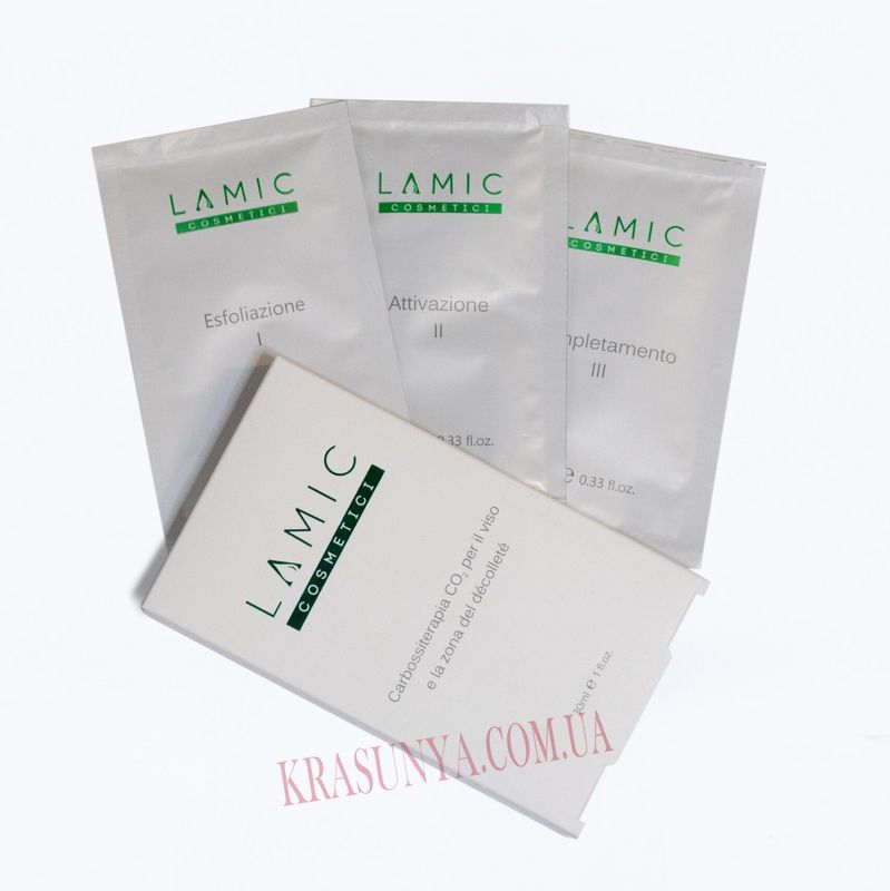 Карбоксітерапія для обличчя та зони декольте Carboxy CO2 Lamic Cosmetici, 30 мл